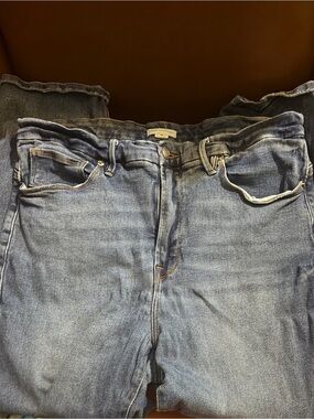 Good American Faded Blue High-Rise Jeans